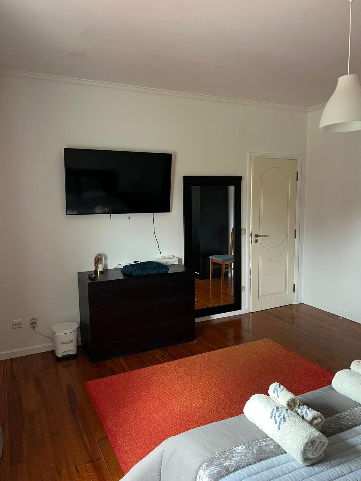 Bedroom with TV